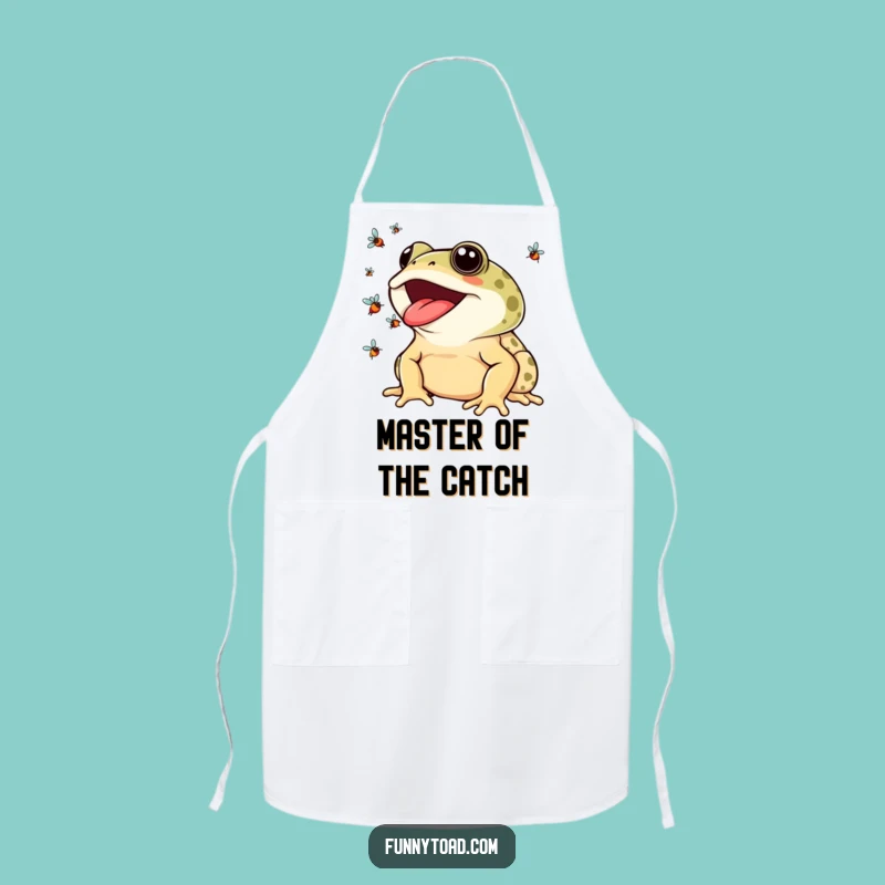 Funny Toad Fly Juggling Apron: Kitchen Fun Guaranteed