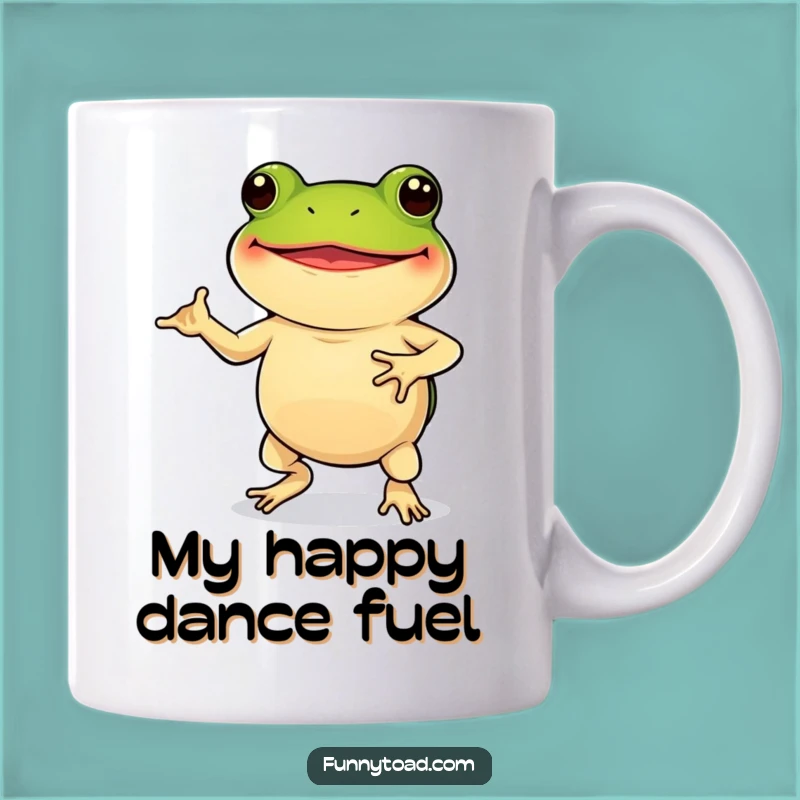 Funny Grinning Toad Dance Mug: A Hilarious Gift for Amphibian Lovers