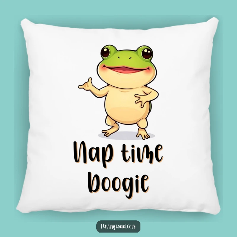 Funny Toad Dance Pillow: Cozy Comfort with a Humorous Twist