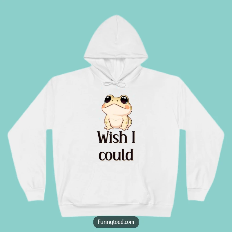 Funny Rainy Day Toad Hoodie: Cozy Expressive Eyes, Warm Hilarious Gift Wear