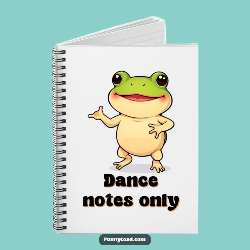 Funny Toad Dance Notebook: Jot Down Ideas with a Grin