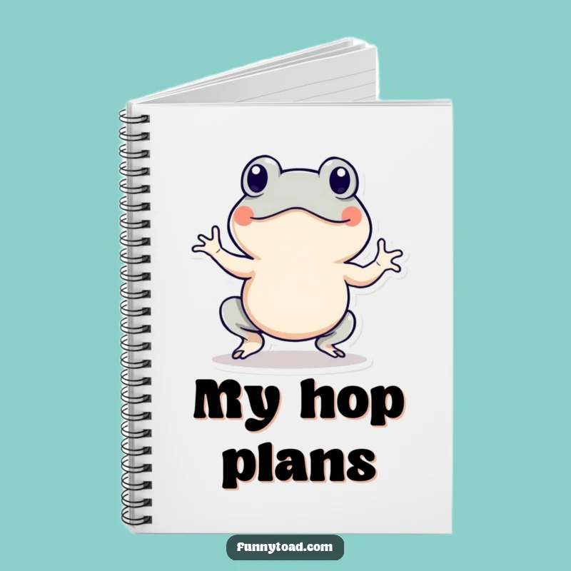 Funny Hopping Toad Notebook: Energetic Amphibian Journal, Hilarious for Notes