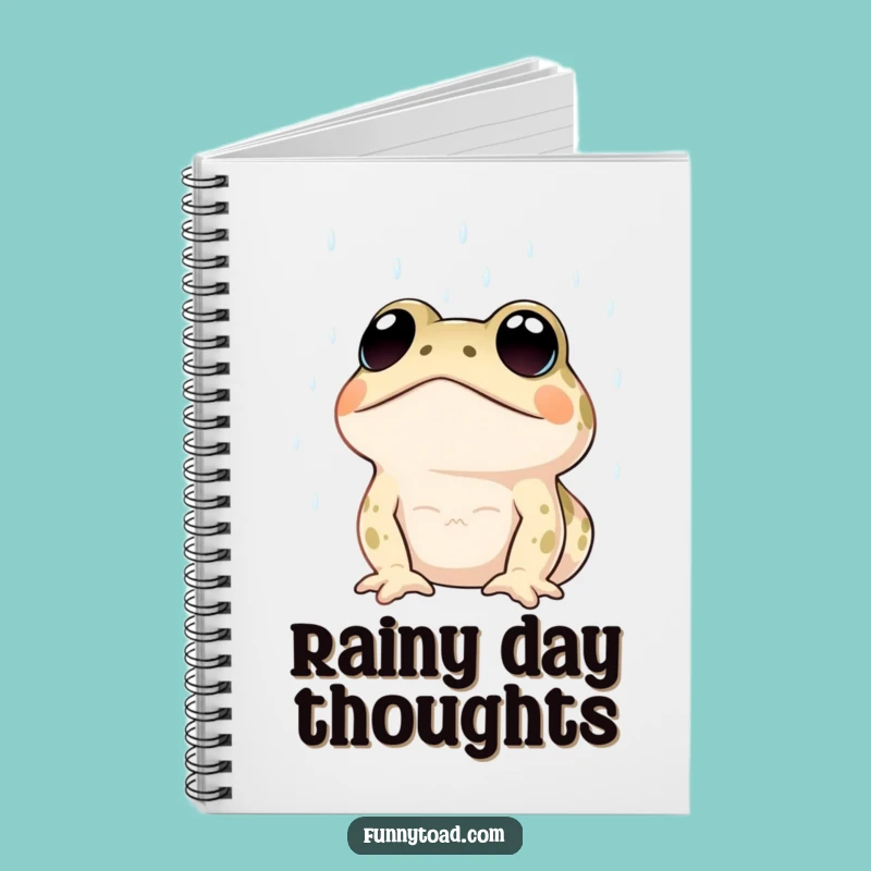 Funny Rainy Day Toad Notebook: Expressive Eyes Journal, Hilarious for Notes