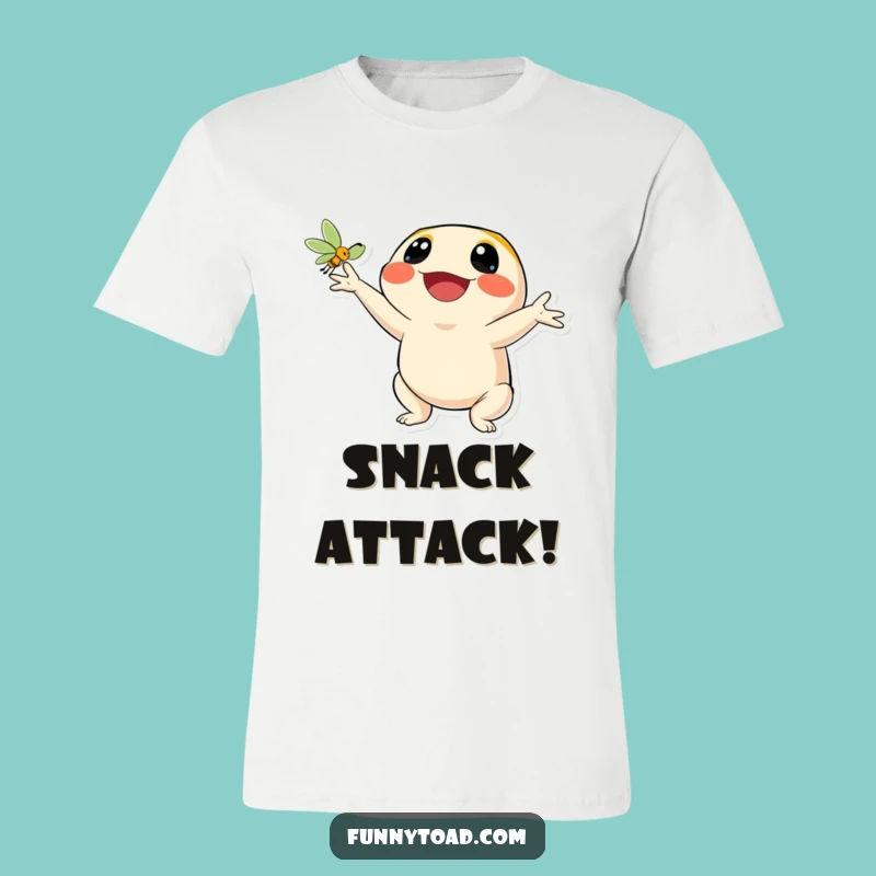 Funny Catching Fly Toad T-Shirt: Joyful Amphibian Action Wear, Hilarious Gift Tee