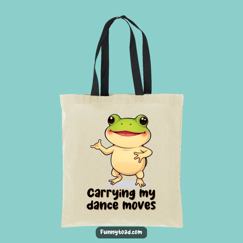 Funny Toad Dance Tote Bag: Carry Your Laughs in Style